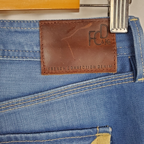 French Connection Denim Womens High Waist Boot Fla - Picture 9 of 16